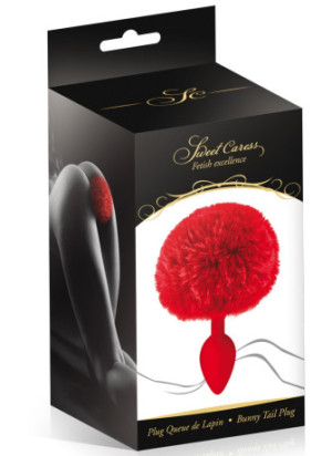 Plug anal pompon rouge - CC5700910030